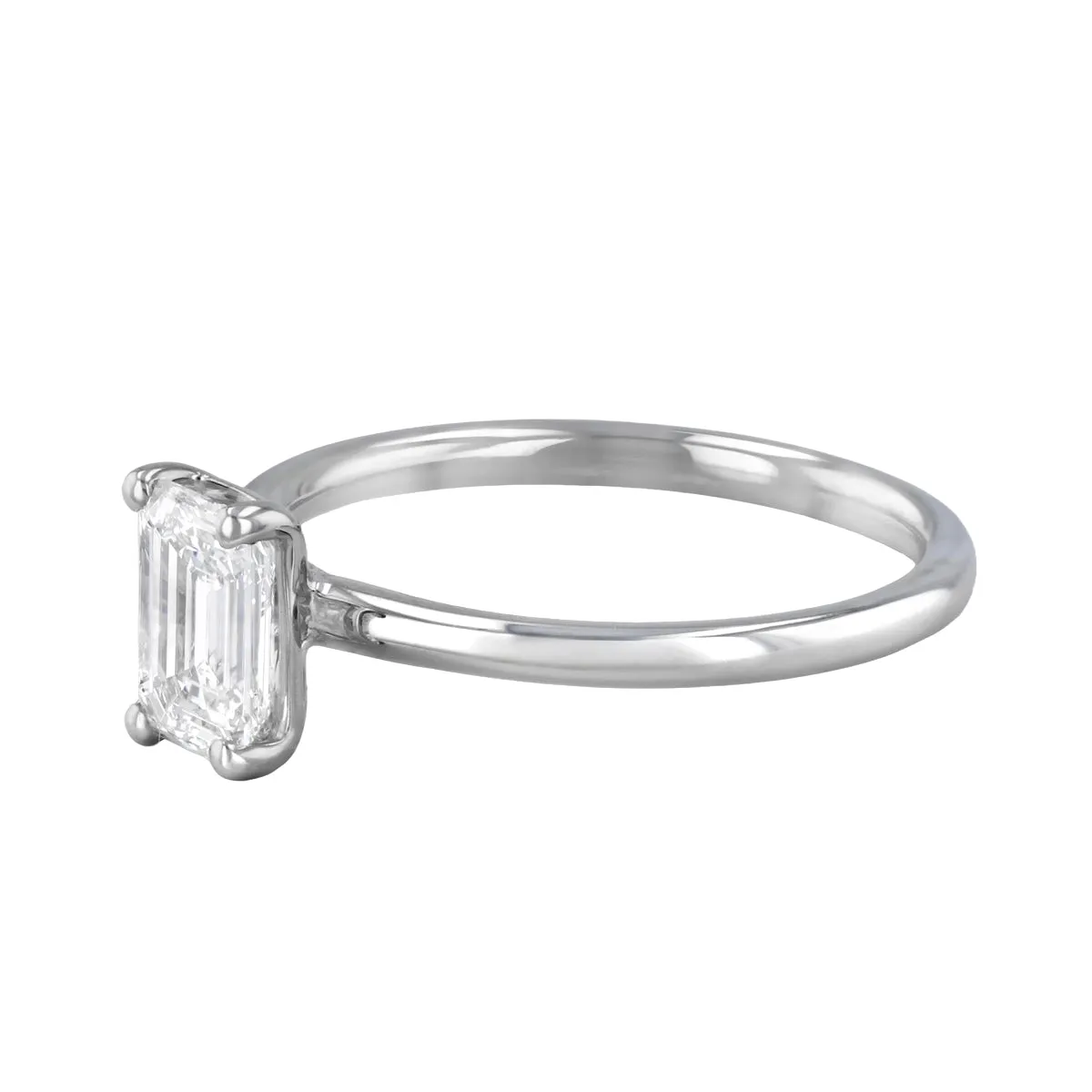 0-35ct Sofia Emerald Cut Diamond Solitaire Engagement Ring | Platinum