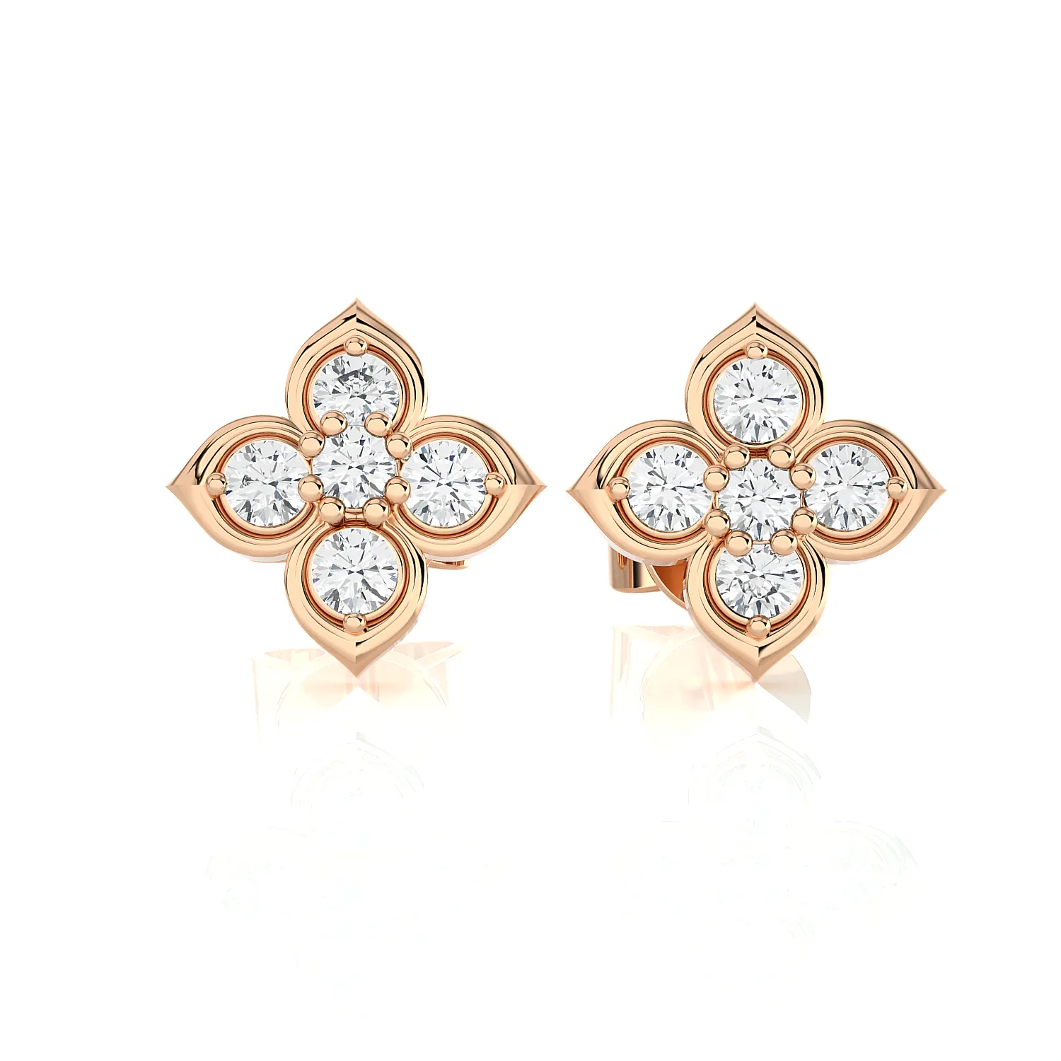 1/4 ctw Round Lab Grown Diamond Stud Earrings