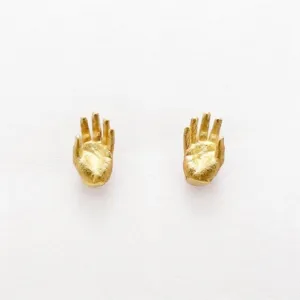 14ky Hand Stud Earrings