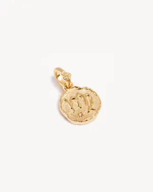 18k Gold Vermeil Cosmic Love Zodiac Annex Link Pendant - Virgo