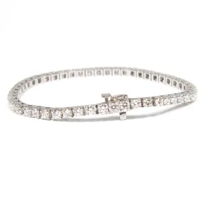 5ct 14k White Gold Diamond Tennis Bracelet