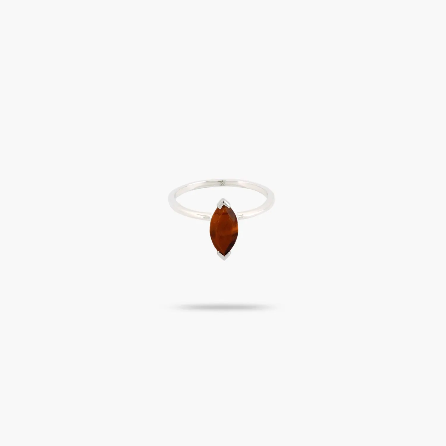 Amare Wear Golden Gaze Tiger's Eye  Marquise Solitaire Ring