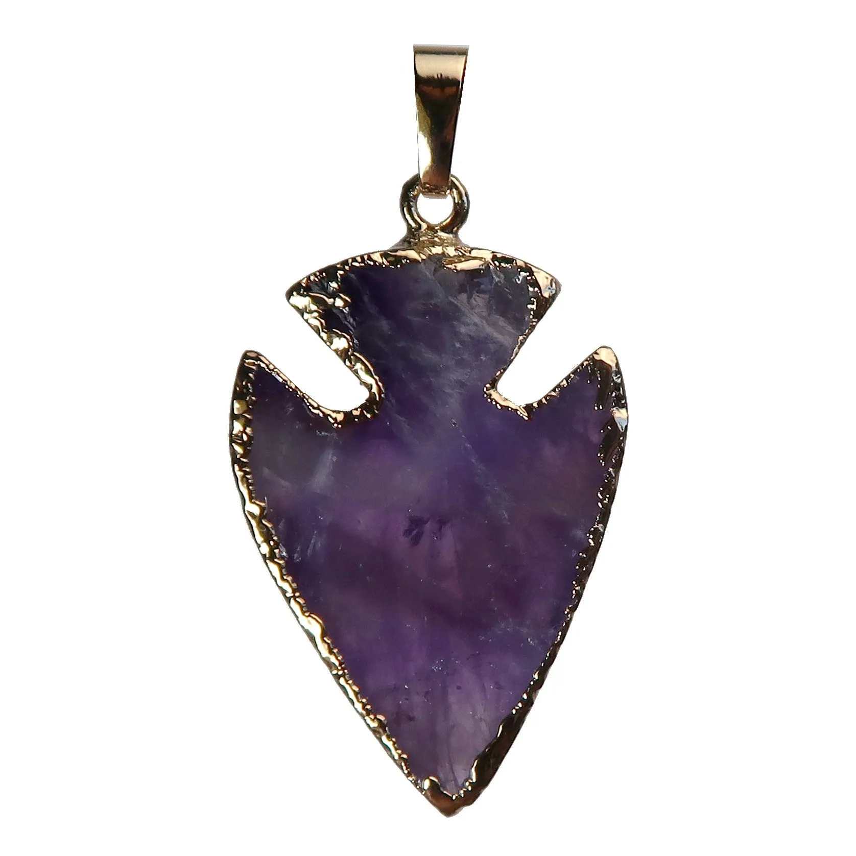 Amethyst Pendant Key to the Spiritual Kingdom Arrowhead Gem