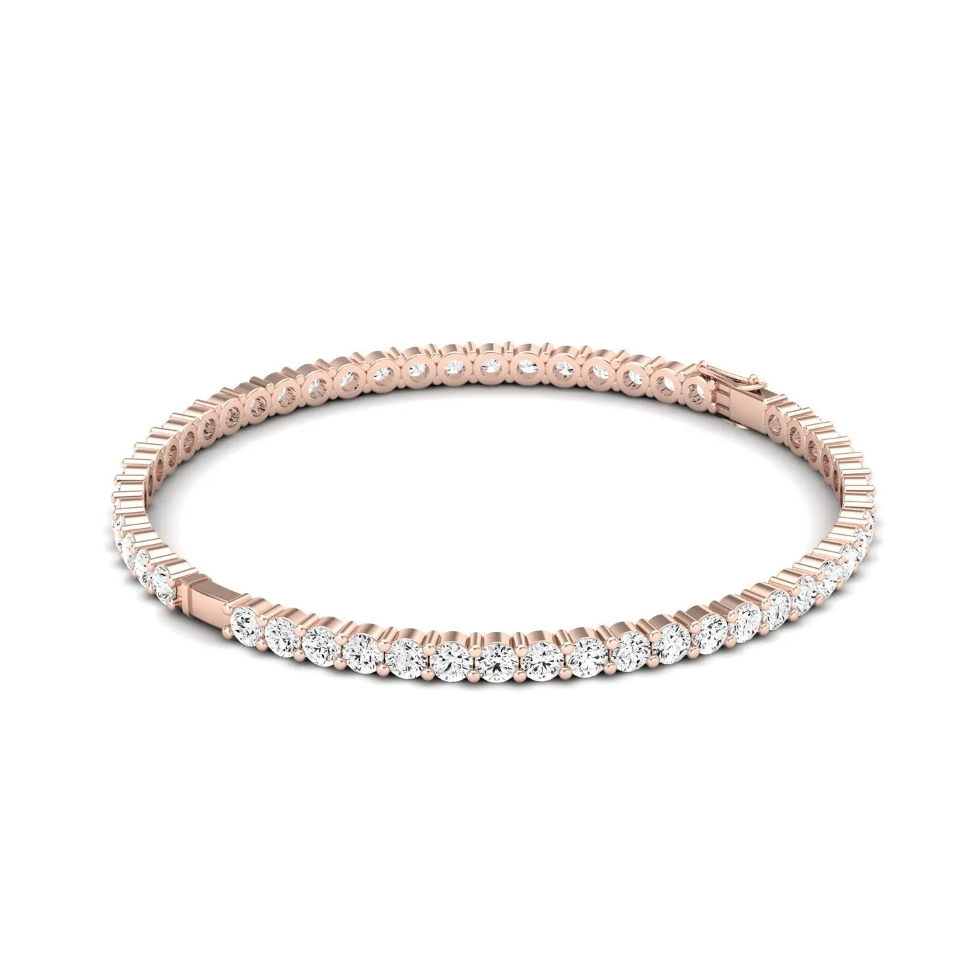 Athena Round Classic Bangle Diamond Bracelet