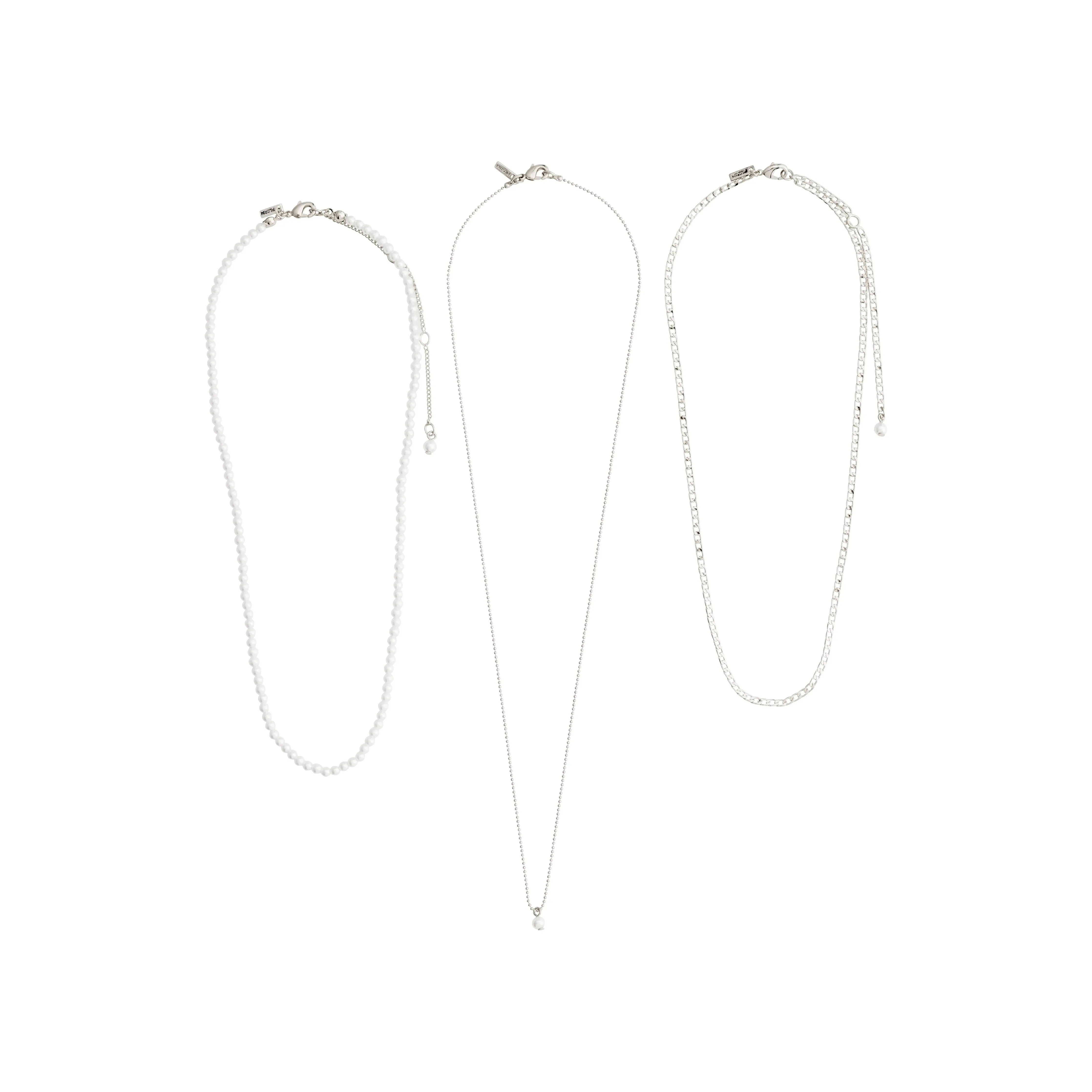 Baker Necklace 3-in-1 - Silver Plated