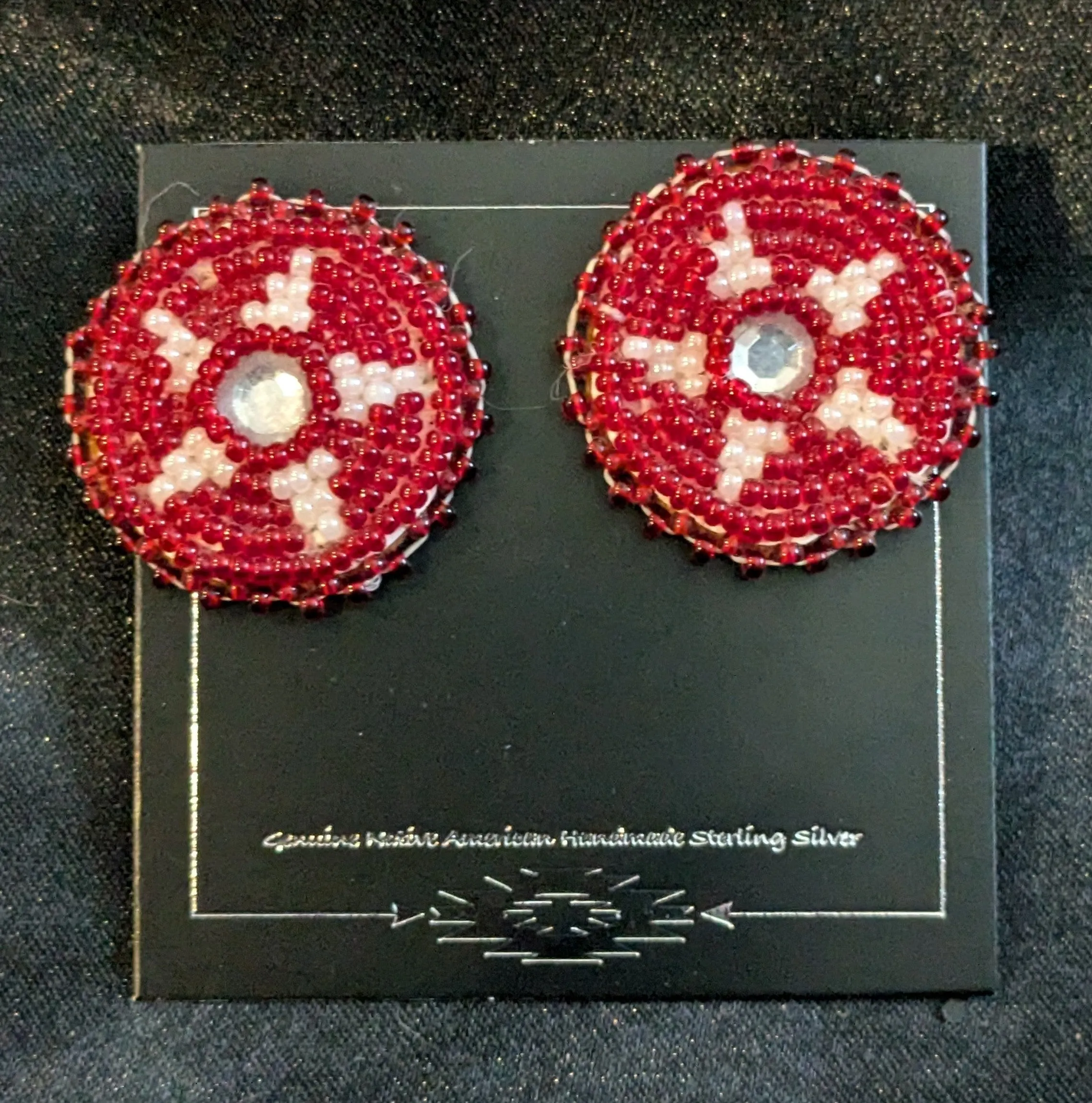 Beaded Stud Earrings