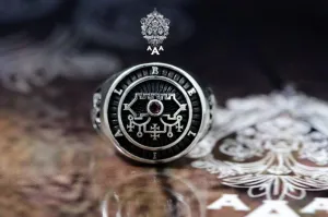 Belial & Bael Sigil Ring | 925 Sterling Silver | Goetic Demon Jewelry