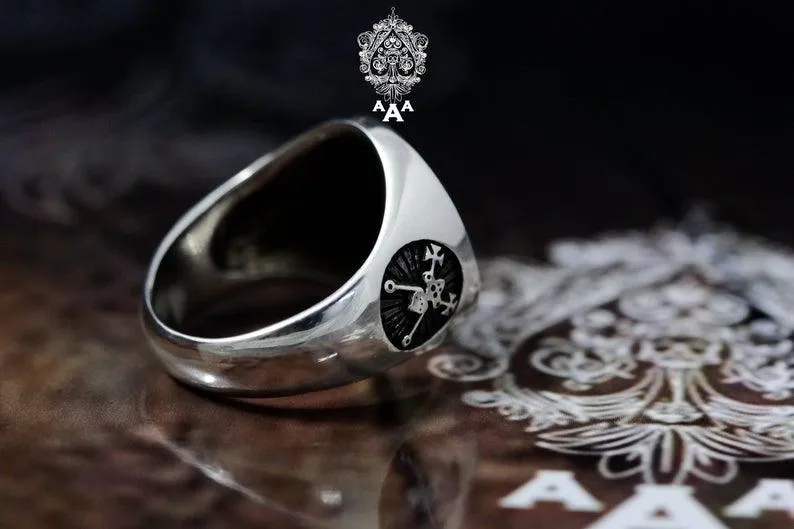 Belial & Bael Sigil Ring | 925 Sterling Silver | Goetic Demon Jewelry