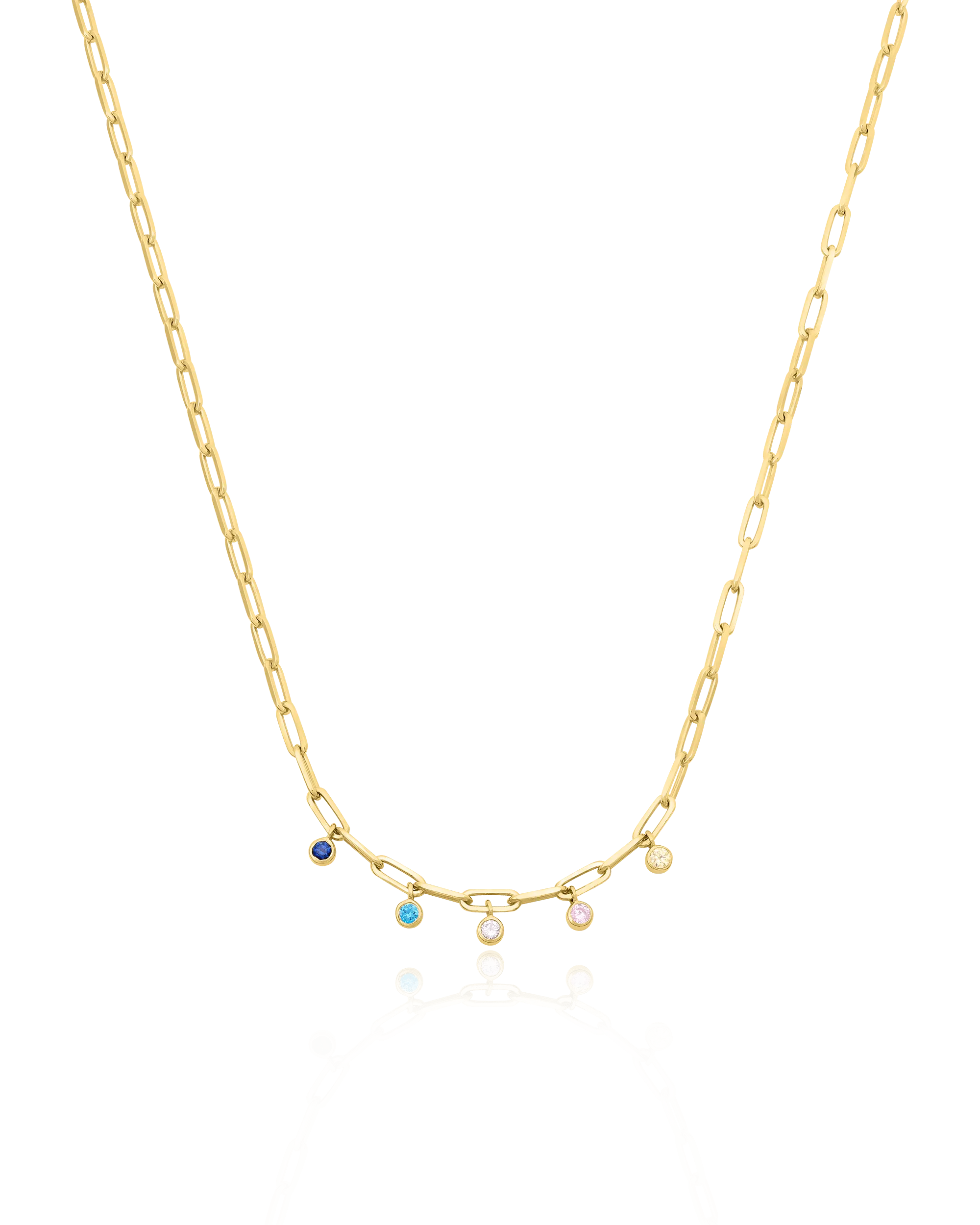 Bermuda Birthstone Necklace  - 18K Rose Vermeil