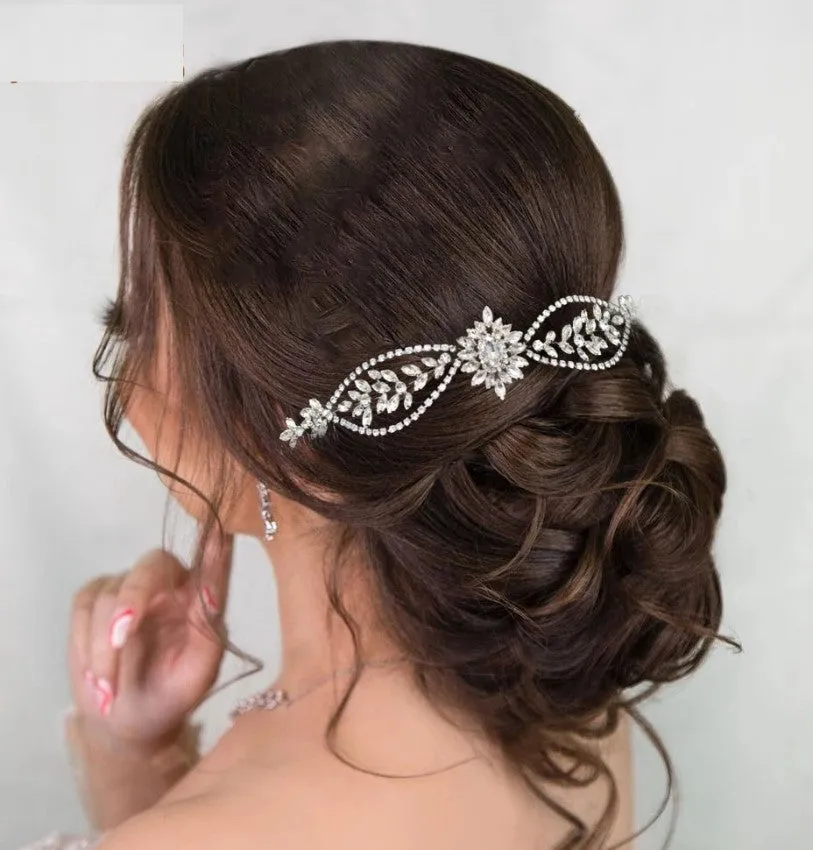 Bridal Hair Brooch Rhinestone  HBR-299