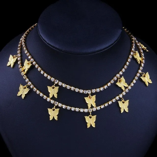 Butterfly Choker Necklace