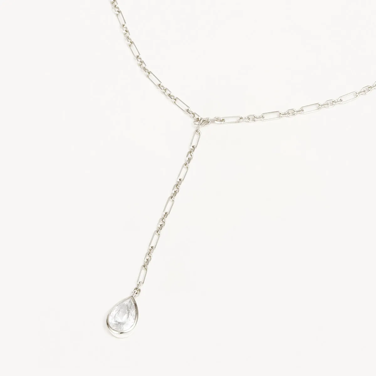 By Charlotte Adored Lariat Necklace, Silver