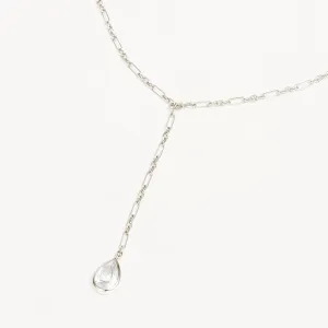 By Charlotte Adored Lariat Necklace, Silver