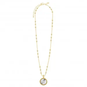 Capri Howlite Gold 46cm   5cm Extender Necklace 4486