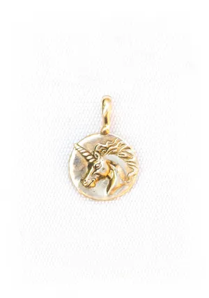 Catherine Michiels 14K Yellow Gold Magic Unicorn Charm