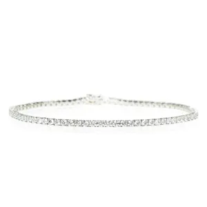 Classic Tennis Bracelet with 1.90mm Diamonds