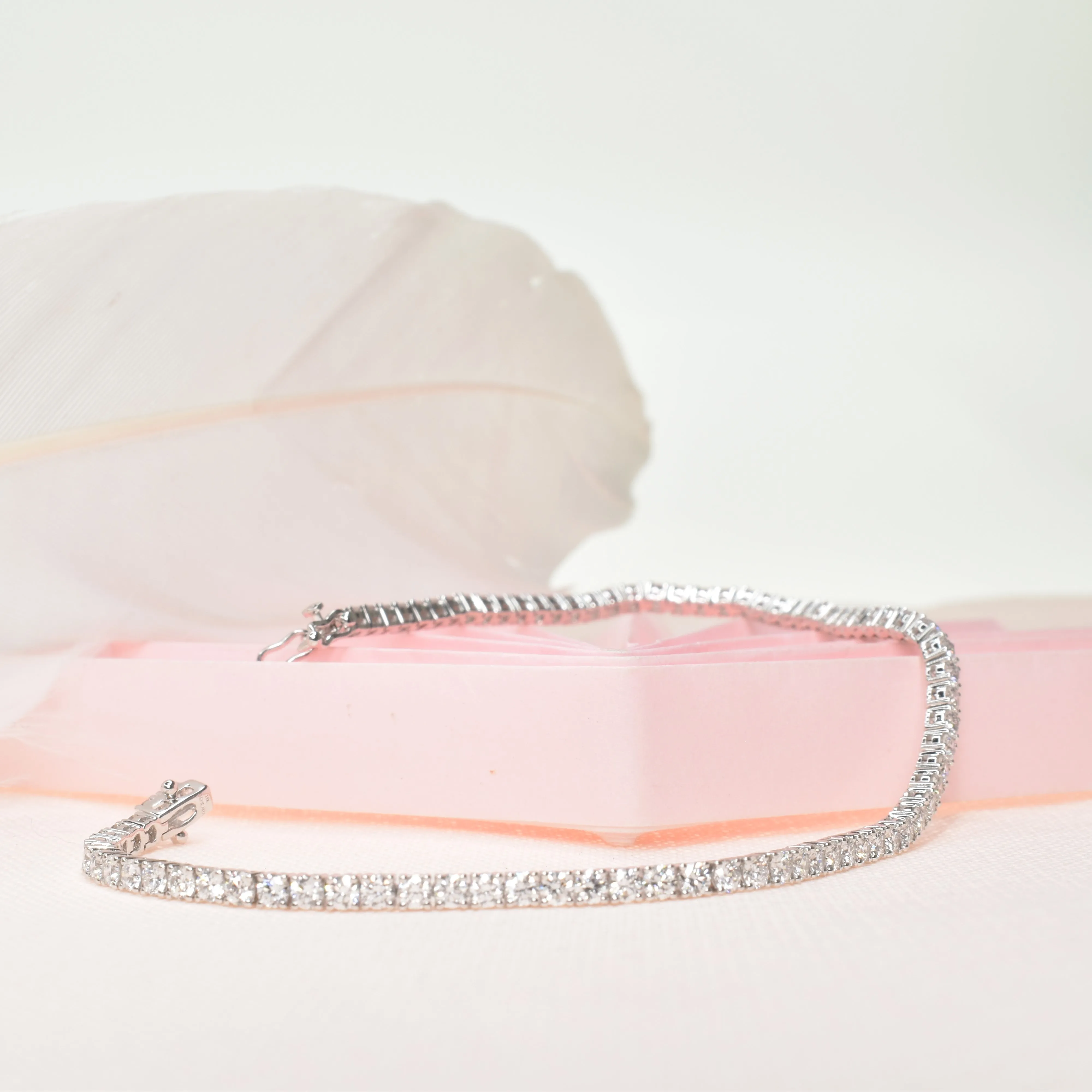 Classic Tennis Bracelet with 1.90mm Diamonds