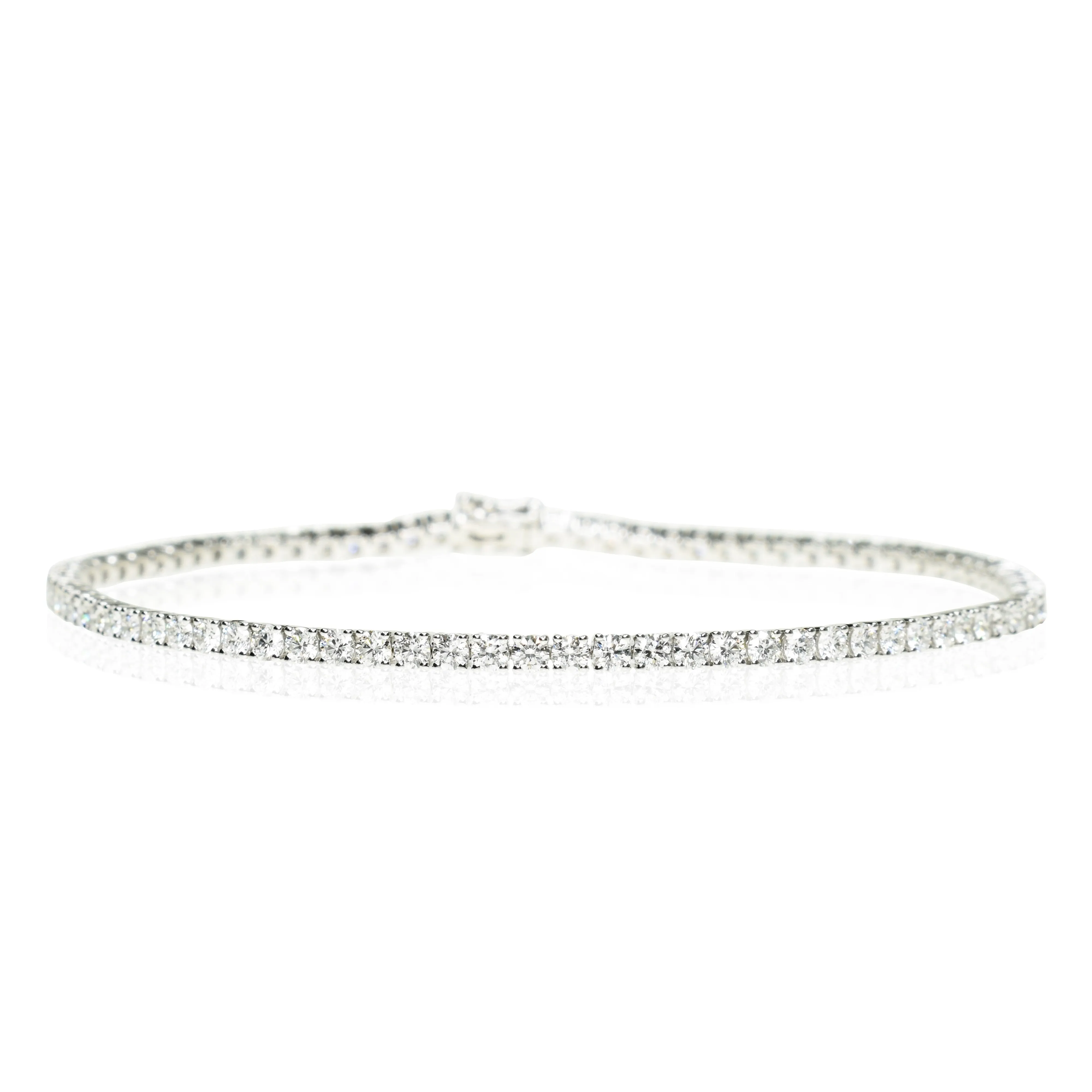 Classic Tennis Bracelet with 1.90mm Diamonds