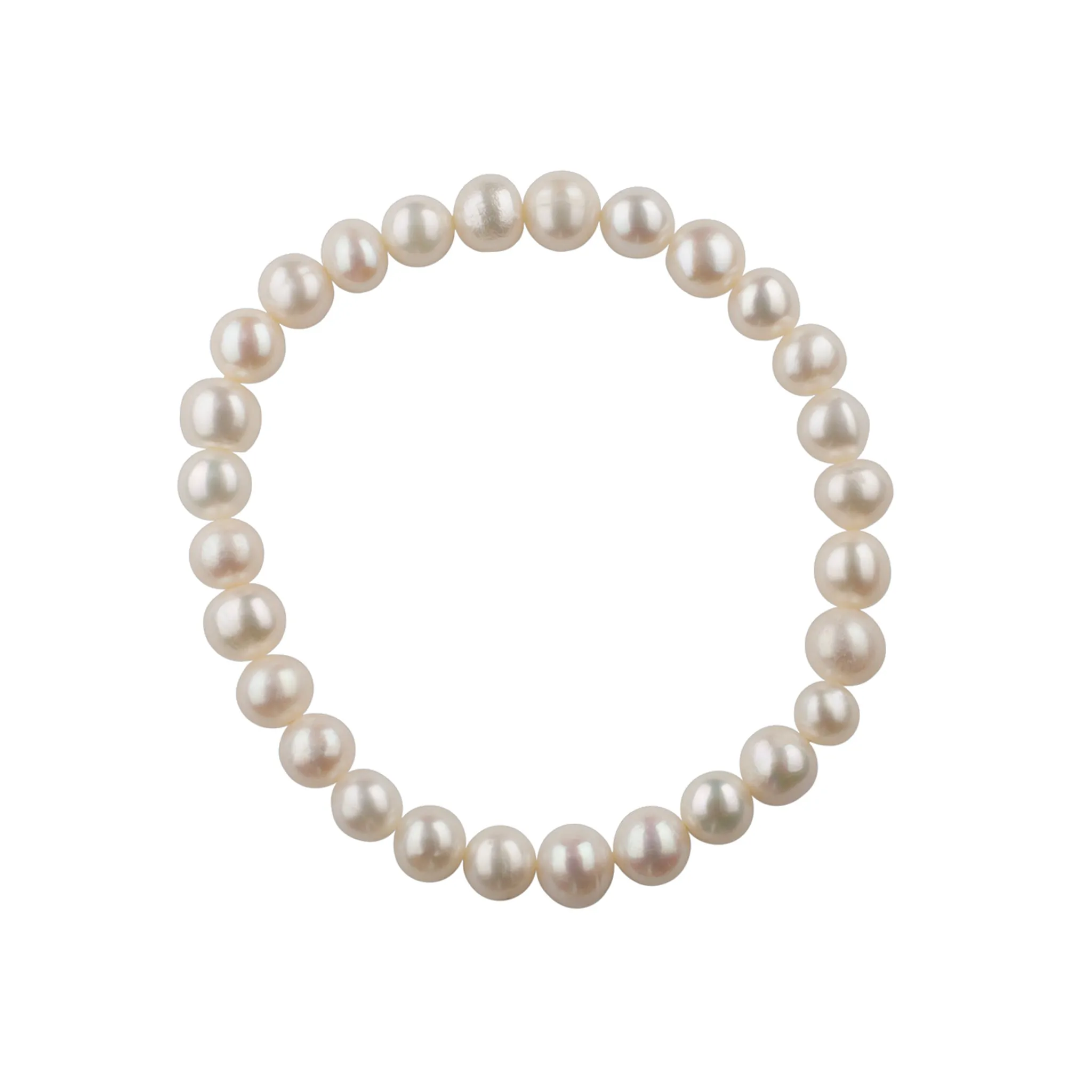 Classic White Stretch Bracelet