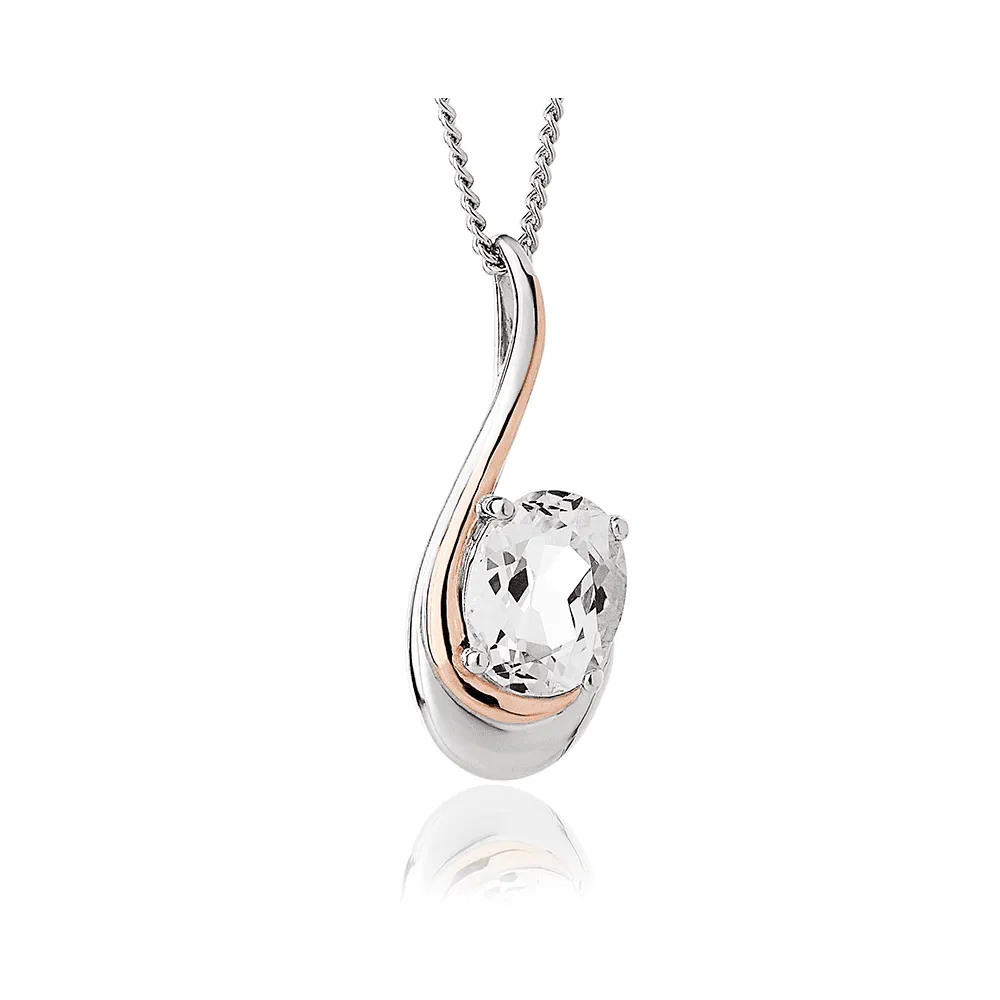 Clogau Serenade White Topaz Pendant - 3SEMPP