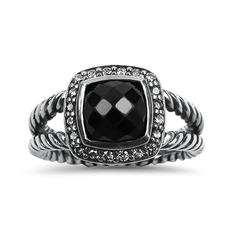 David Yurman Estate Albion Hematite Ring