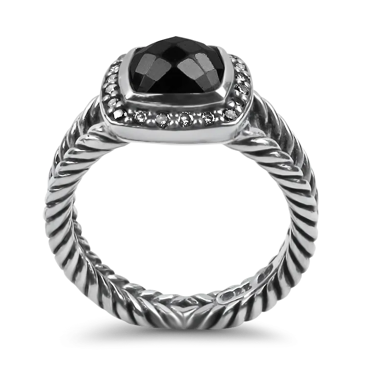 David Yurman Estate Albion Hematite Ring