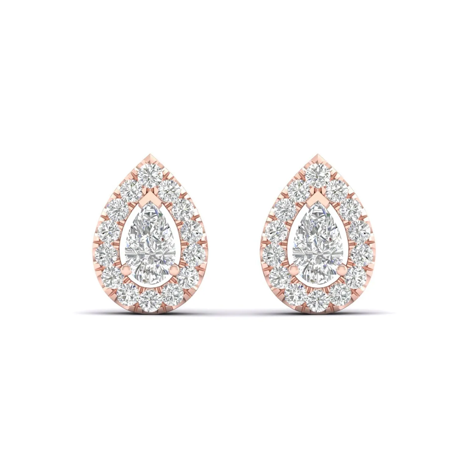 Dewdrop Halo Studs