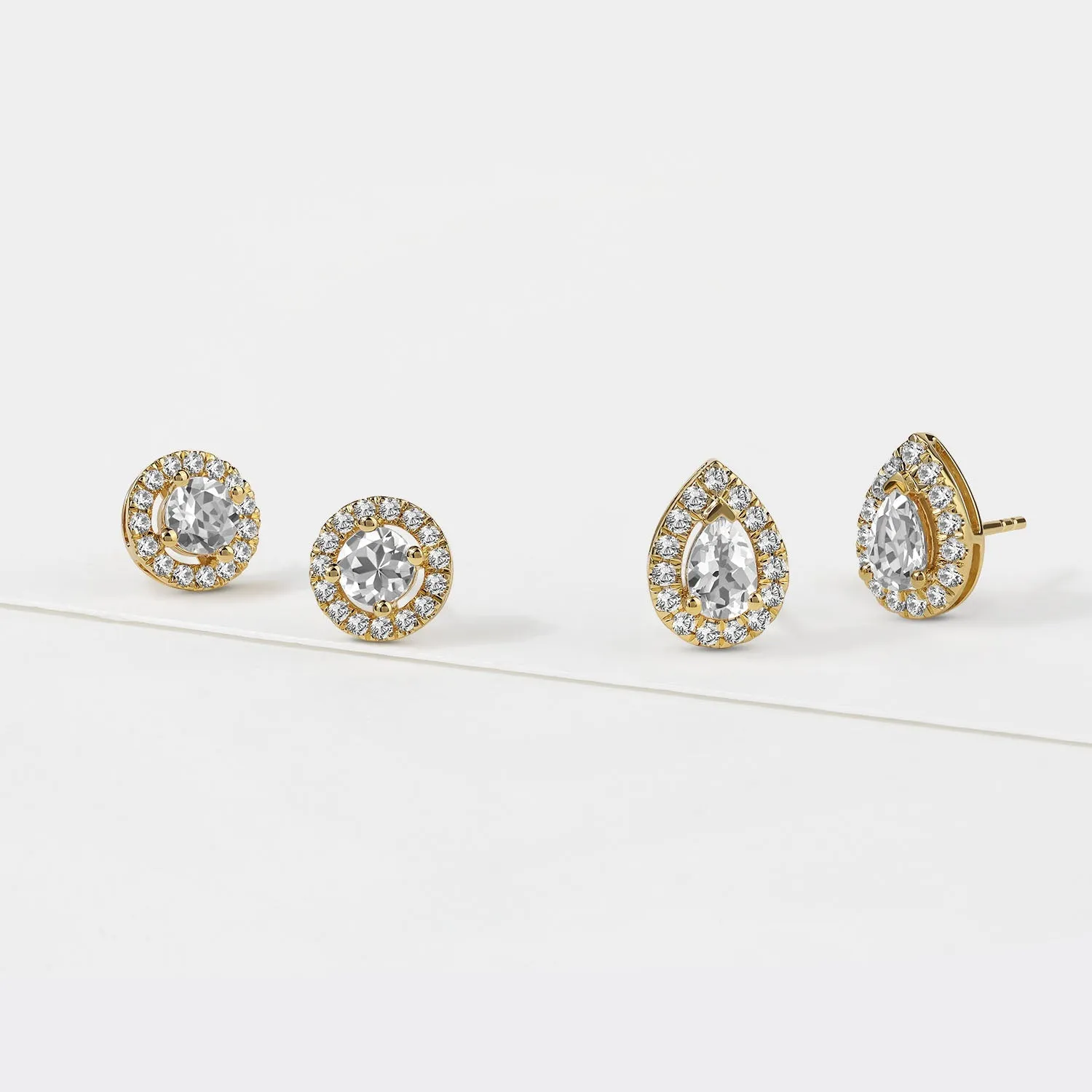 Dewdrop Halo Studs