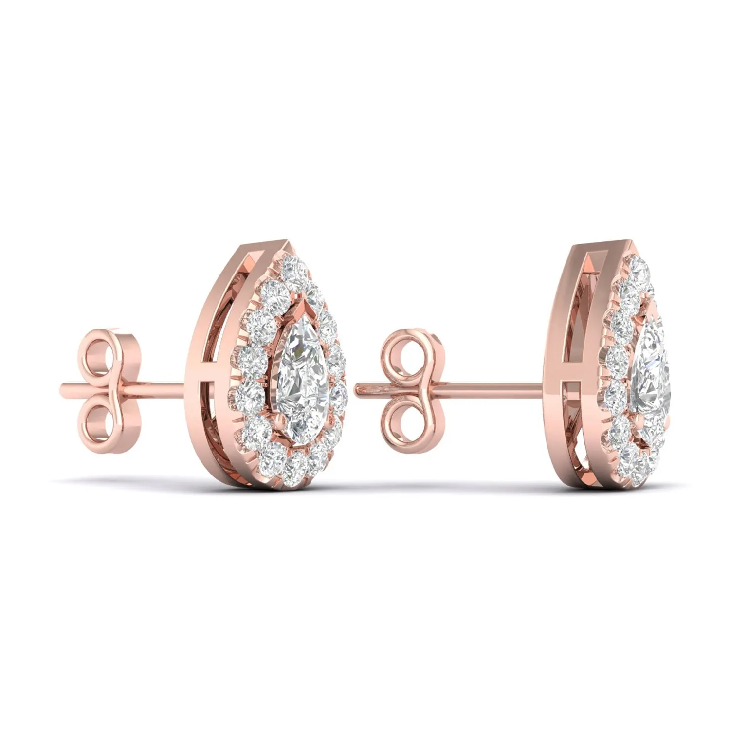 Dewdrop Halo Studs