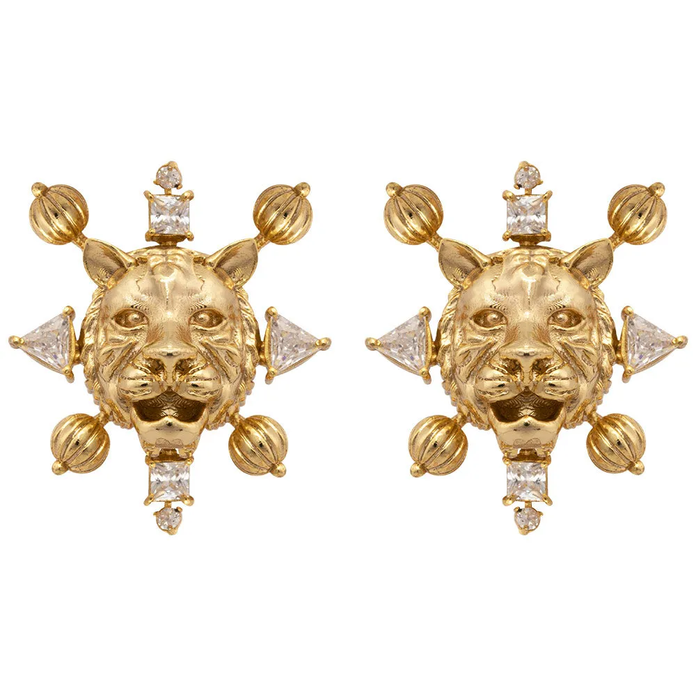 Estrella Panthera Stud Earrings