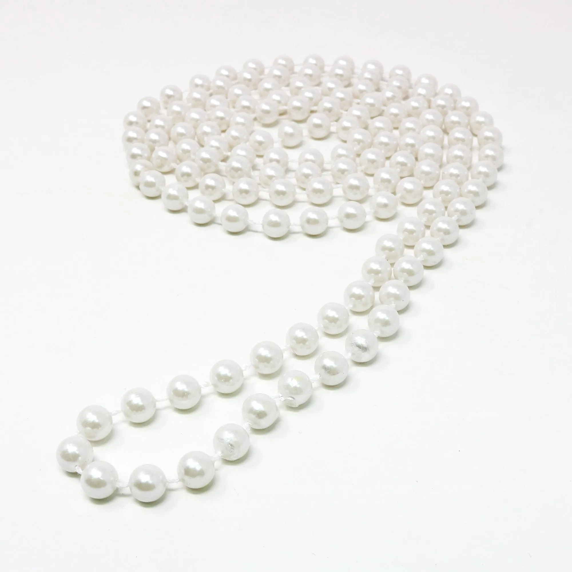 Faux White Pearl Necklaces - Pearl Beaded Necklace Party Favors - 12Pk