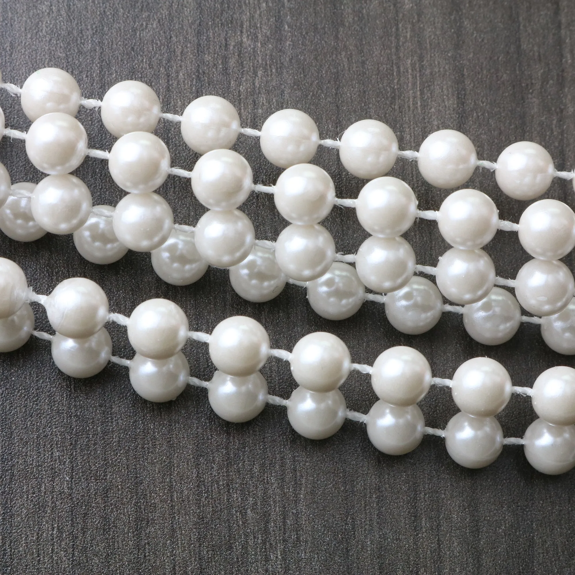 Faux White Pearl Necklaces - Pearl Beaded Necklace Party Favors - 12Pk