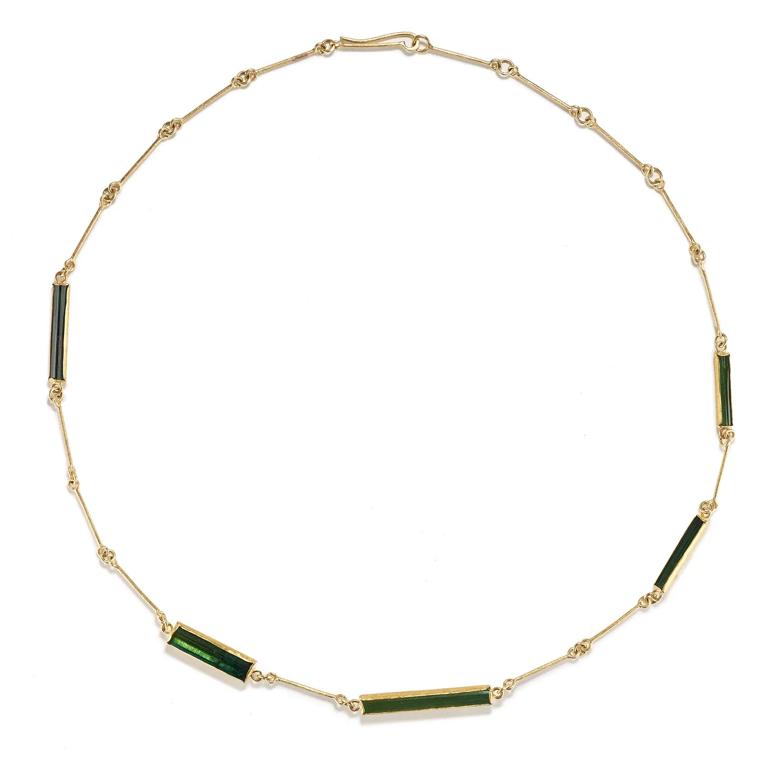 Five Tourmaline Crystal Necklace