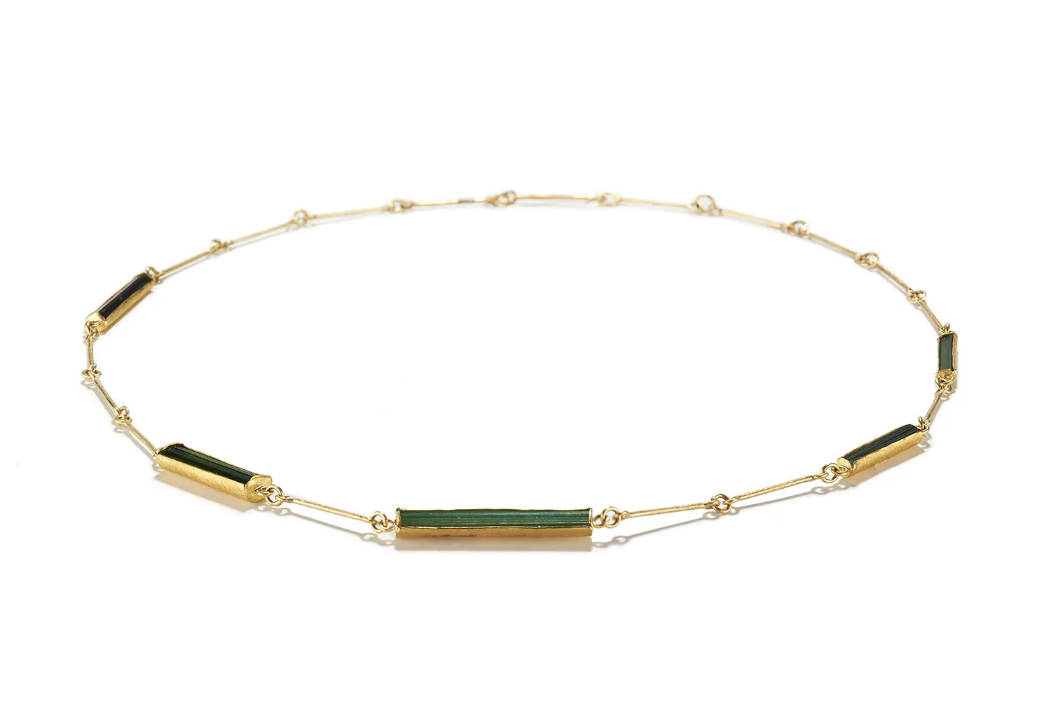 Five Tourmaline Crystal Necklace