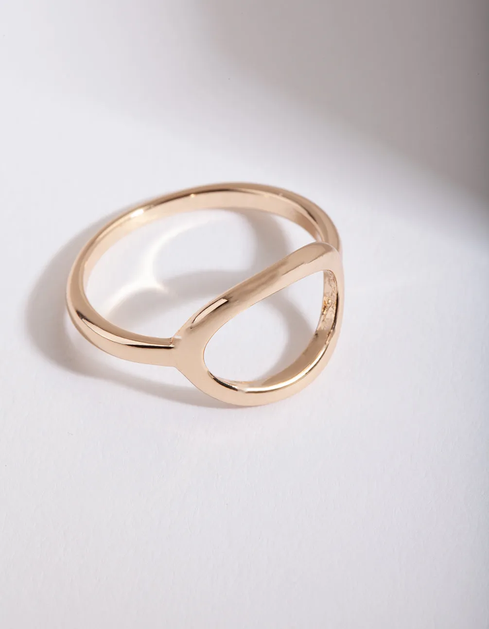 Gold Open Oval Ring