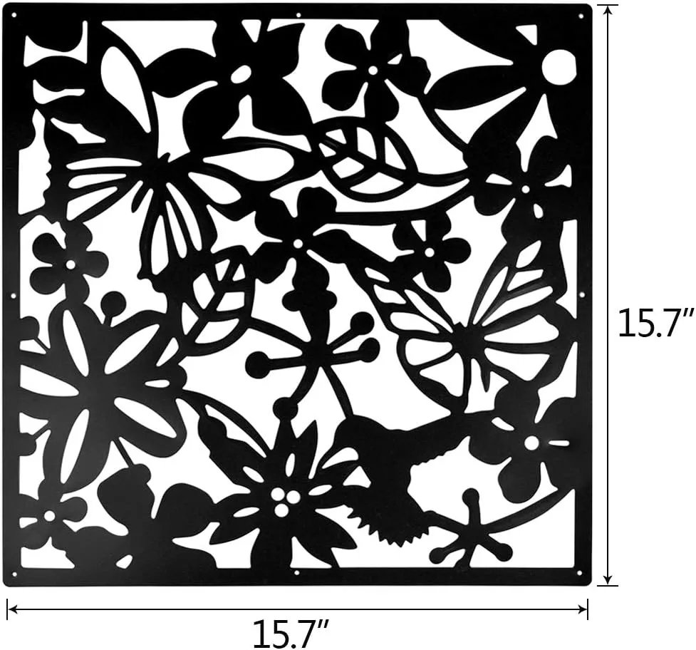 Hanging Room Divider Flower Carving Pattern Pack of 12