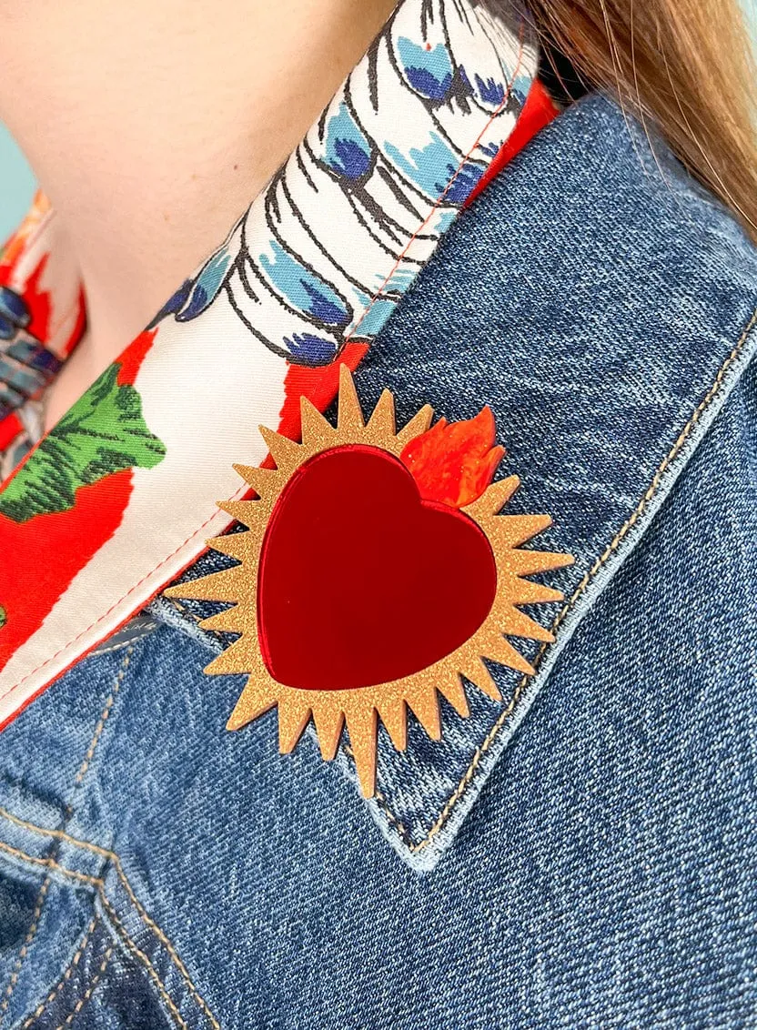 Immaculate Heart Brooch