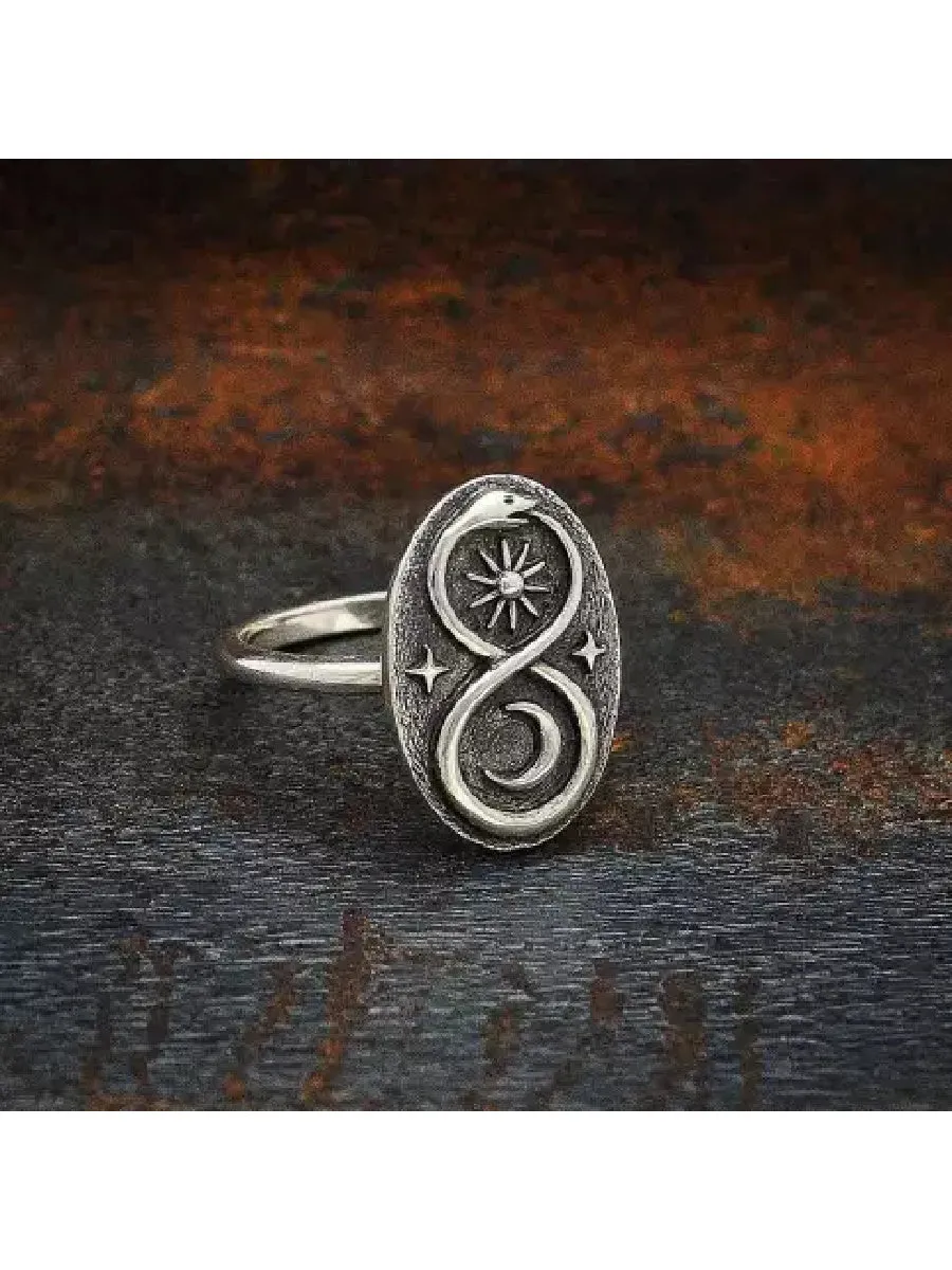 Infinity Celestial Snake Ring