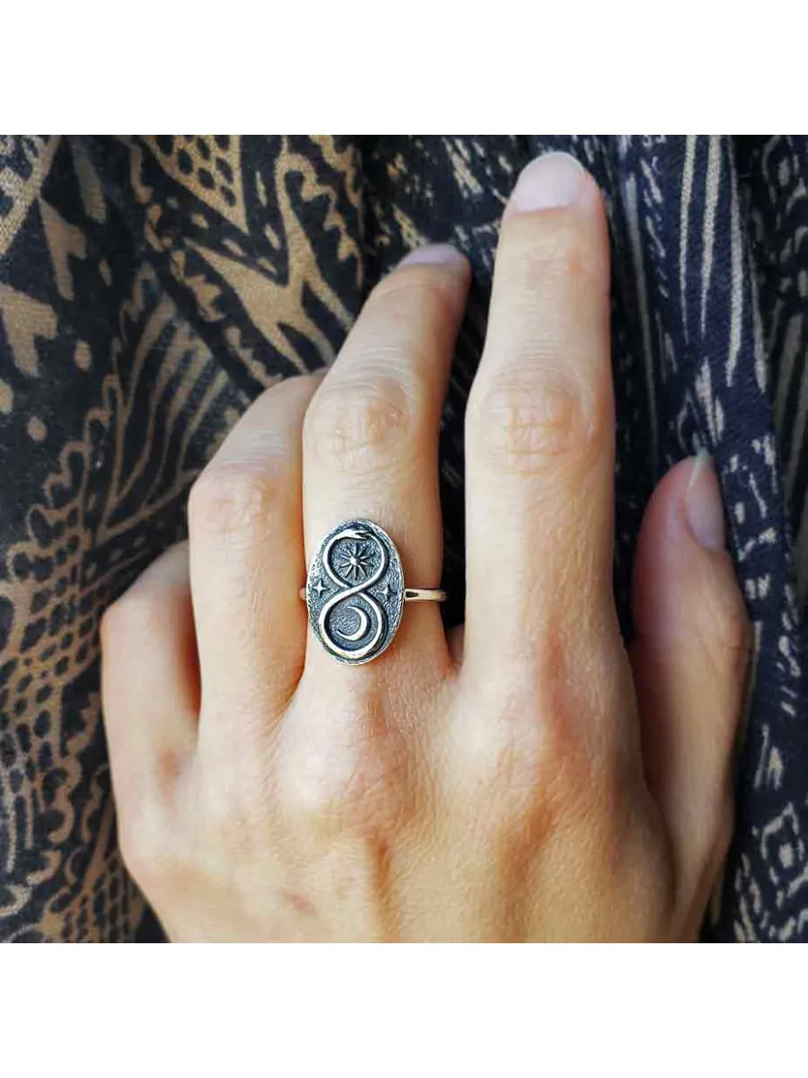 Infinity Celestial Snake Ring