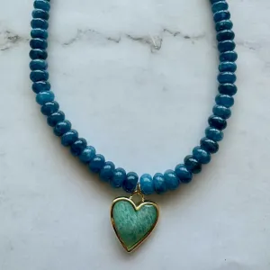 Jessica Matrasko Jewelry - Caia Necklace (Ocean Jade/Amazonite)