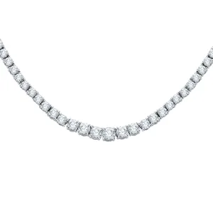 KATARINA Graduated Diamond Tennis Pendant Necklace (10 cttw)