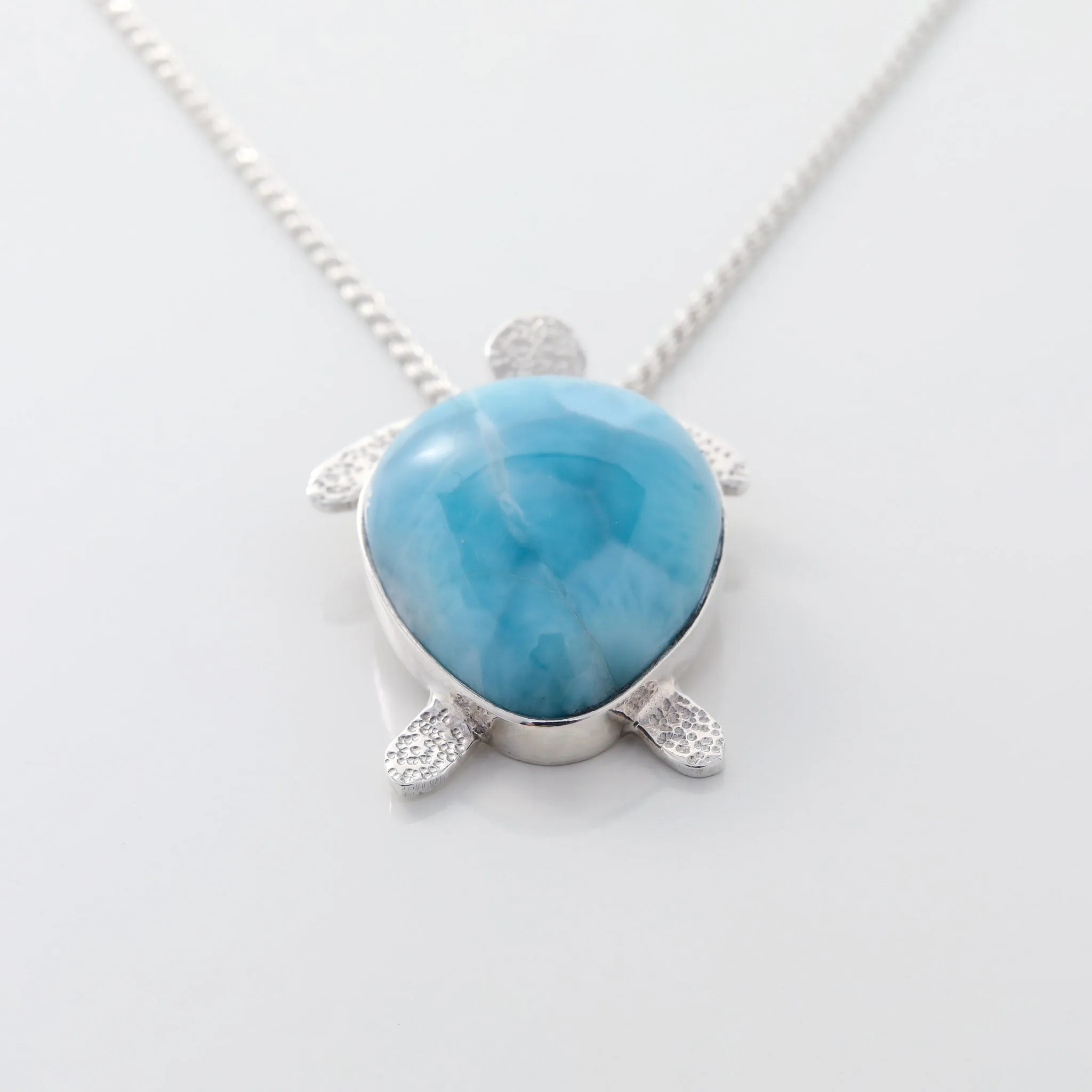 Larimar Turtle Pendant Solara