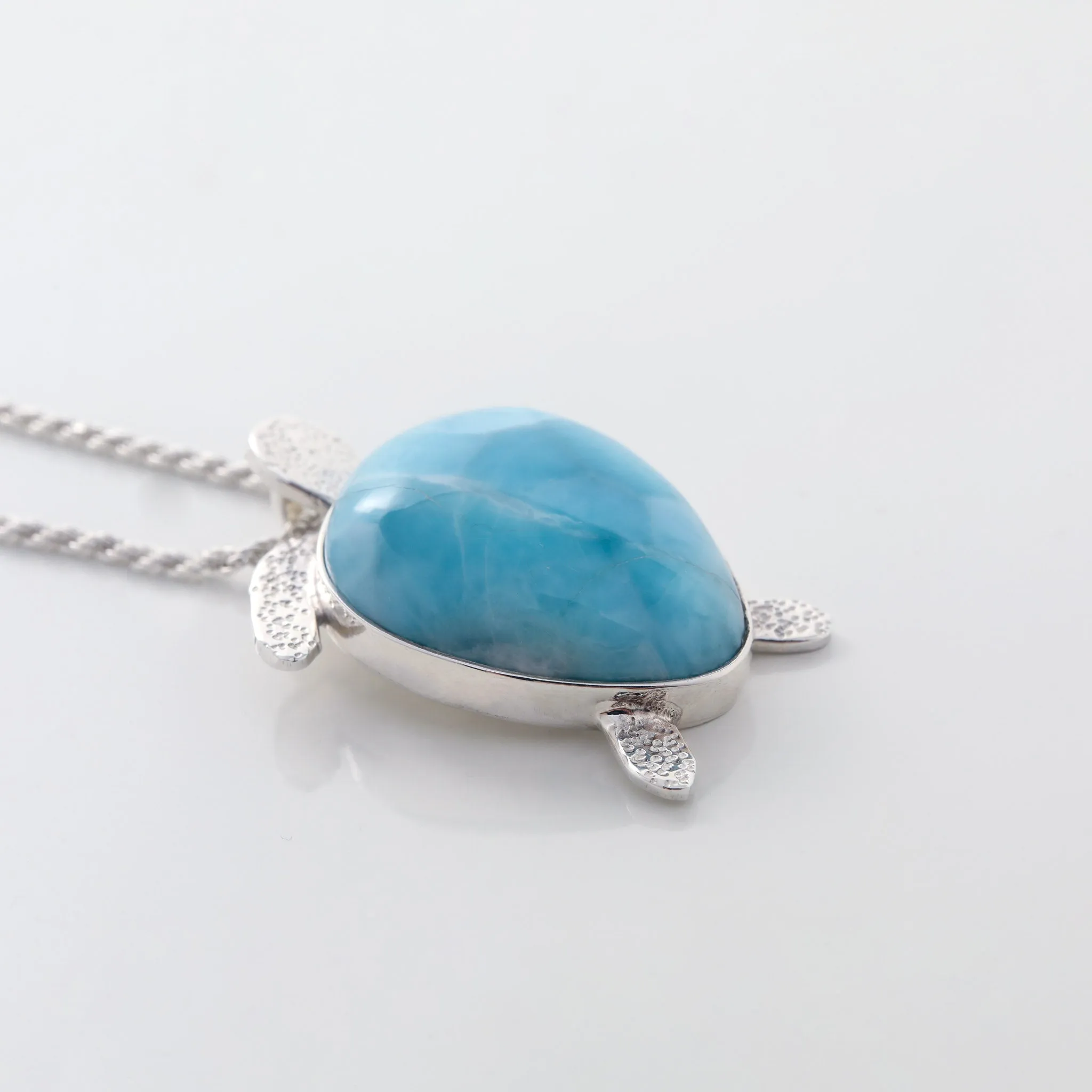 Larimar Turtle Pendant Solara