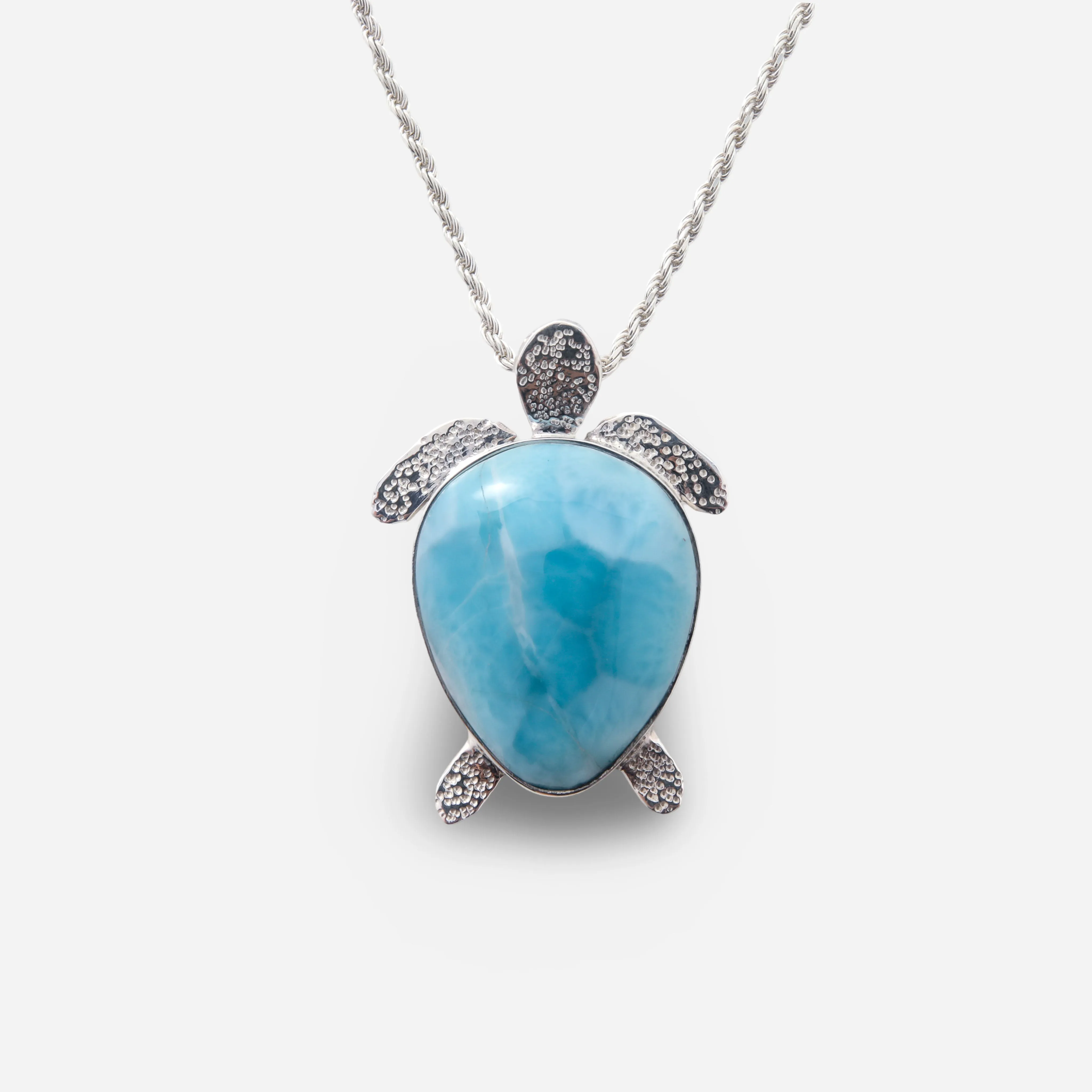 Larimar Turtle Pendant Solara