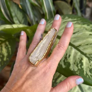 Lemurian Quartz Ring #54