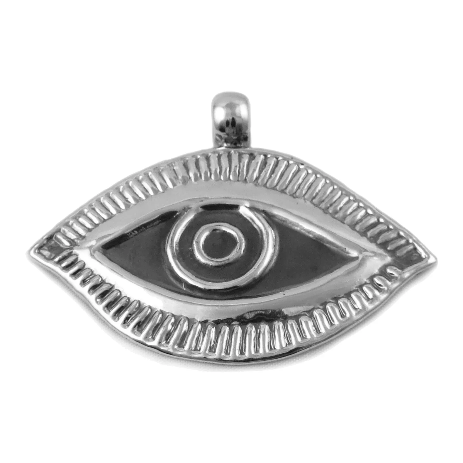 Maria Belen Taxco Evil Eye 925 Sterling Silver Pendant