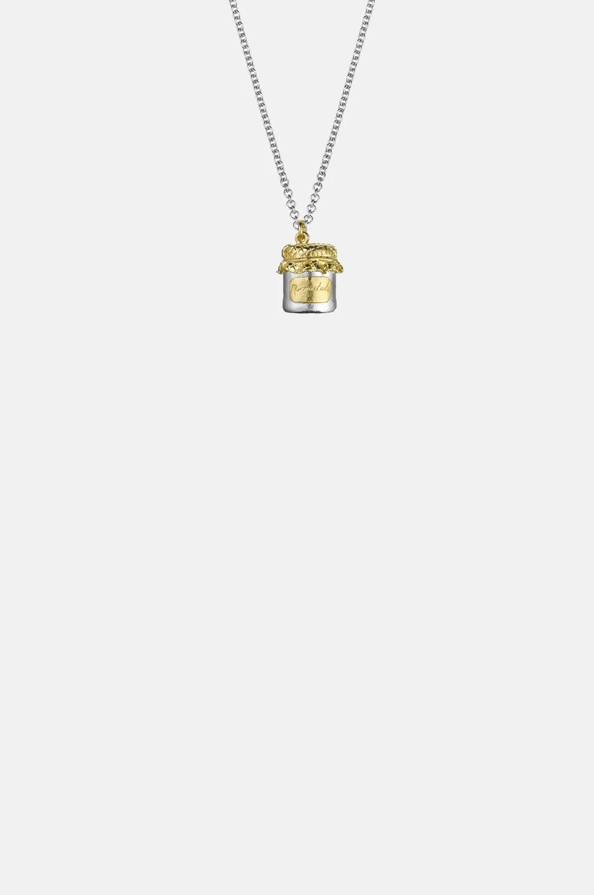 Marmalade Jar Necklace Gold and Silver