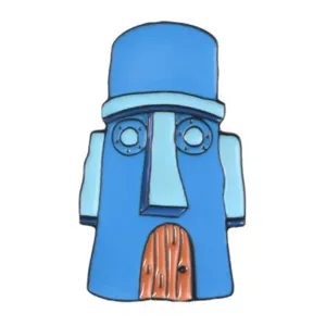 [Moai House] Enamel Brooch Pin