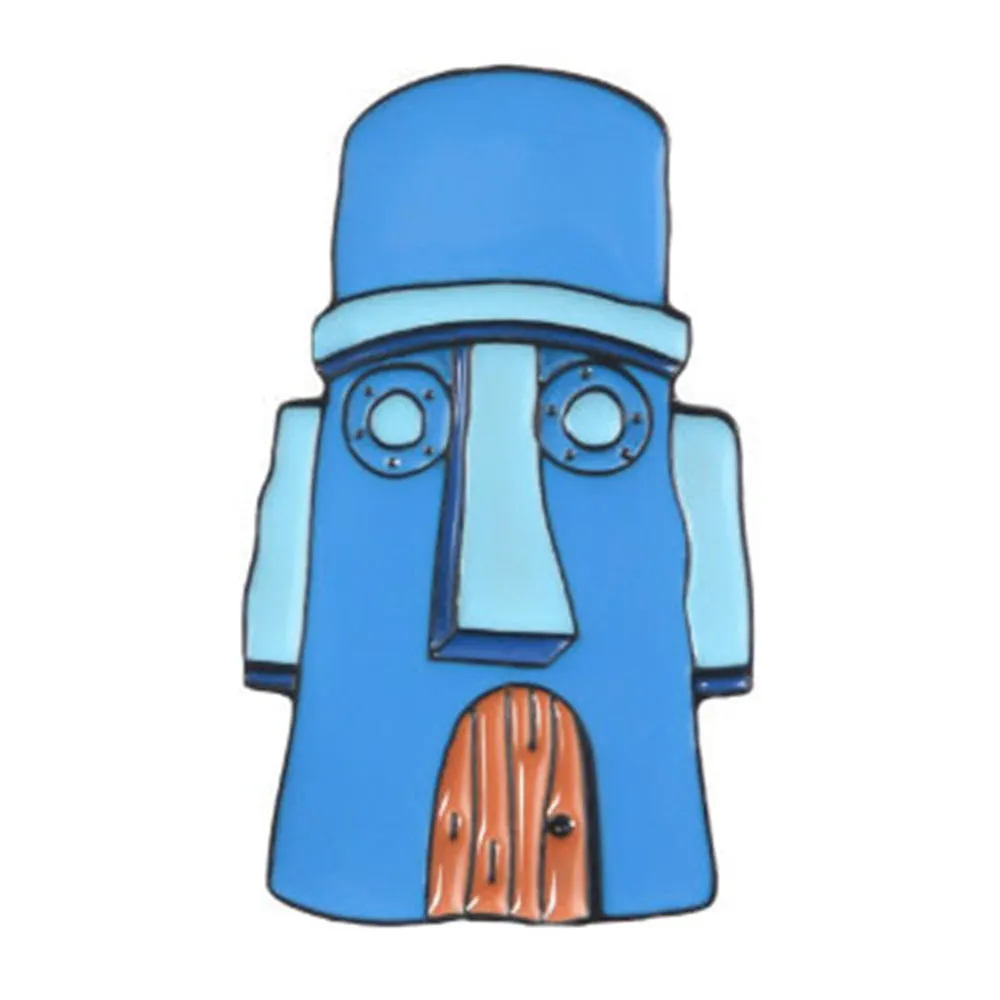 [Moai House] Enamel Brooch Pin