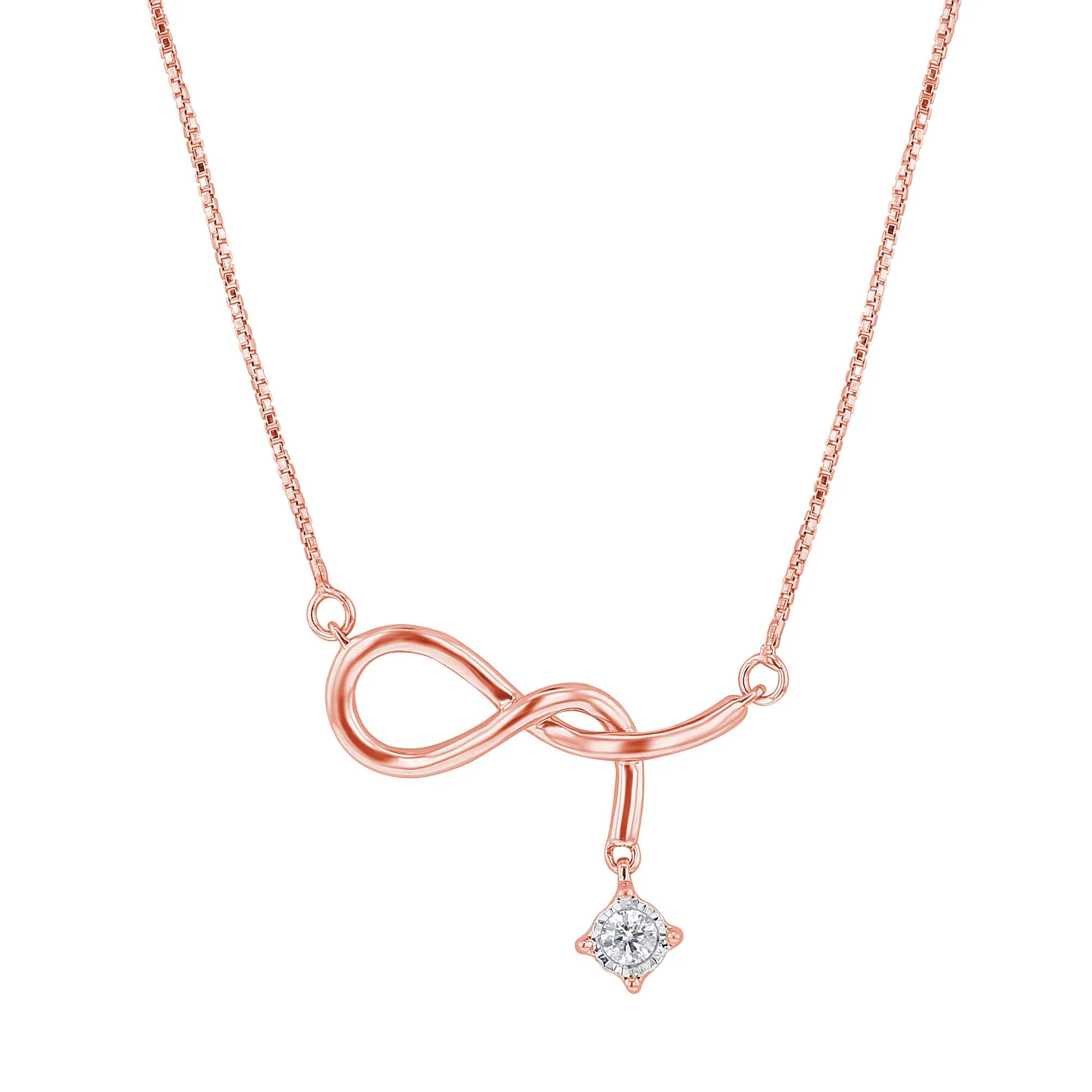 Naughty Knot Gold and Diamond Necklace